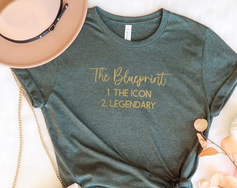 I am The Blueprint T-shirt for Women, The legend shirt, The Icon Tee, Legendary Top