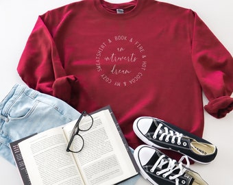 Book Lover Sweatshirt, Tea, Books, Blanket, An Introverts Dream Sweatshirt, Book Sweater, Book-lover Sweater, Book Club Sweatshirt