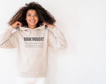 Booktrovert minimalist Sweatshirt for Book Lovers, Bookish Quotes, Booktok Sweater, Gift for Book Lovers