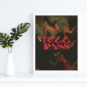 Fleabag Digital Poster, Abstract Hot Priest Wall Art for Fleabag Fans