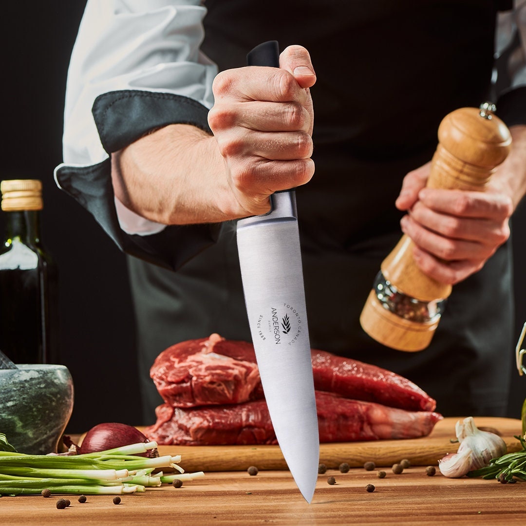 Personalized Chefs Knife & Case Home Cooking Kitchen Gifts for
