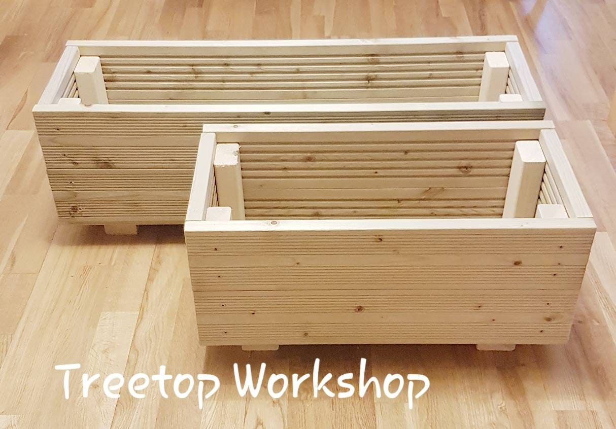 Hecho a mano natural sólido abeto grande madera cubierta | Etsy