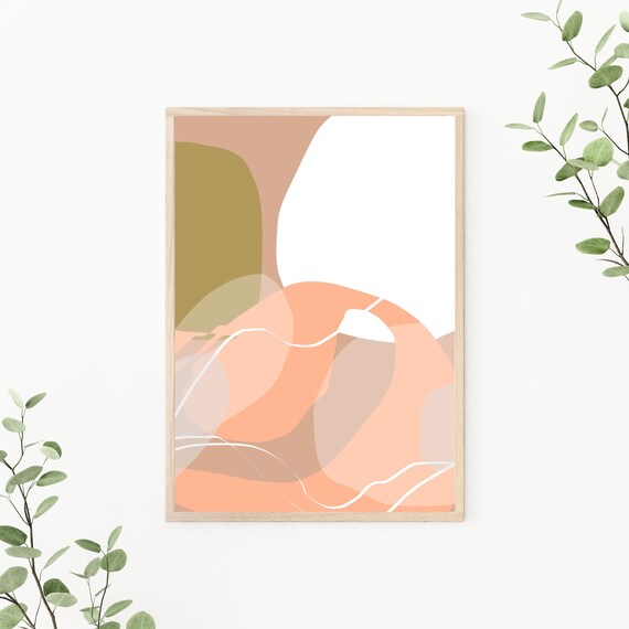 Geometric painting Wall art modern Contemporary art Etsy