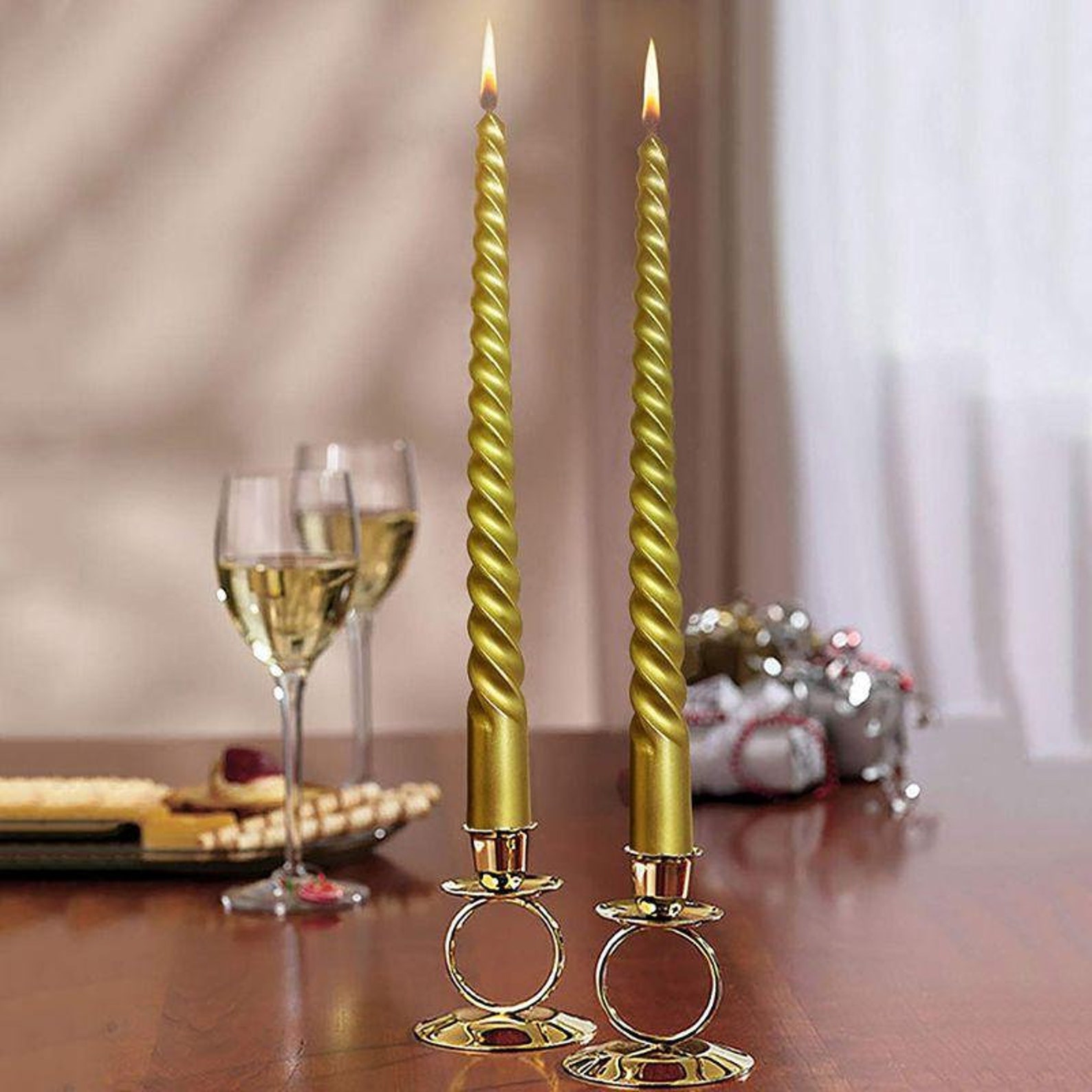 12pc 10 inch Dripless Taper Candles Etsy