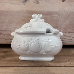 Small White Tureen Vintage Japan