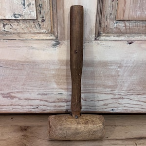 Wooden Mallet Vintage Primitive