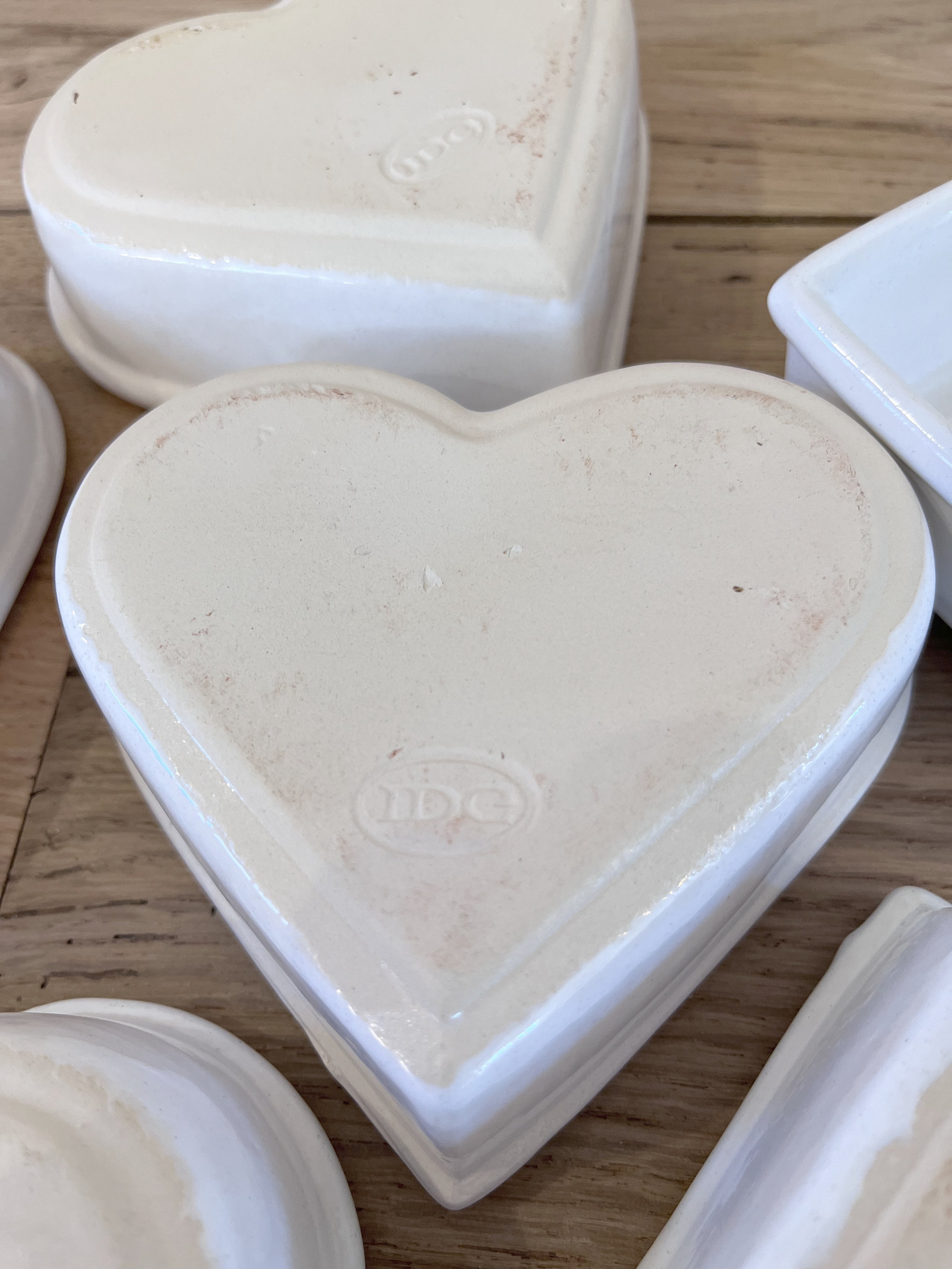 6 Heartshaped Ramekins IDG Crème Brûlée Dishes Etsy