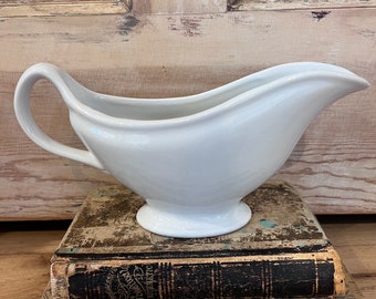 Jackson China White Gravy Boat