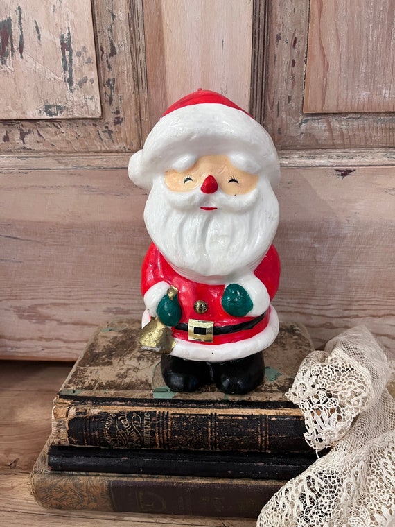 Big Santa Claus Candle Organic Soy Wax Christmas Decor Cozy Candle Unique  Holiday Gift Aesthetic Candle Hand Made in the USA 