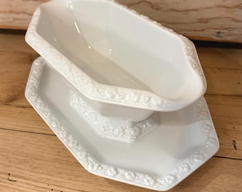 Gravy Boat White Rosenthal Maria Underplate