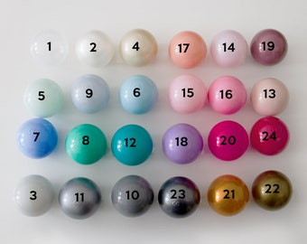 Pelotas para piscina de bolas/ SET DE 24 COLORES - Pelotas adicionales para piscina de bolas