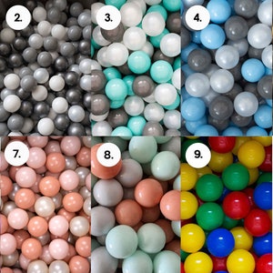 Ball Pit 200 balls, Personalized ball pit, custom ball pit, Handmade Ball pool for kids Grey image 9