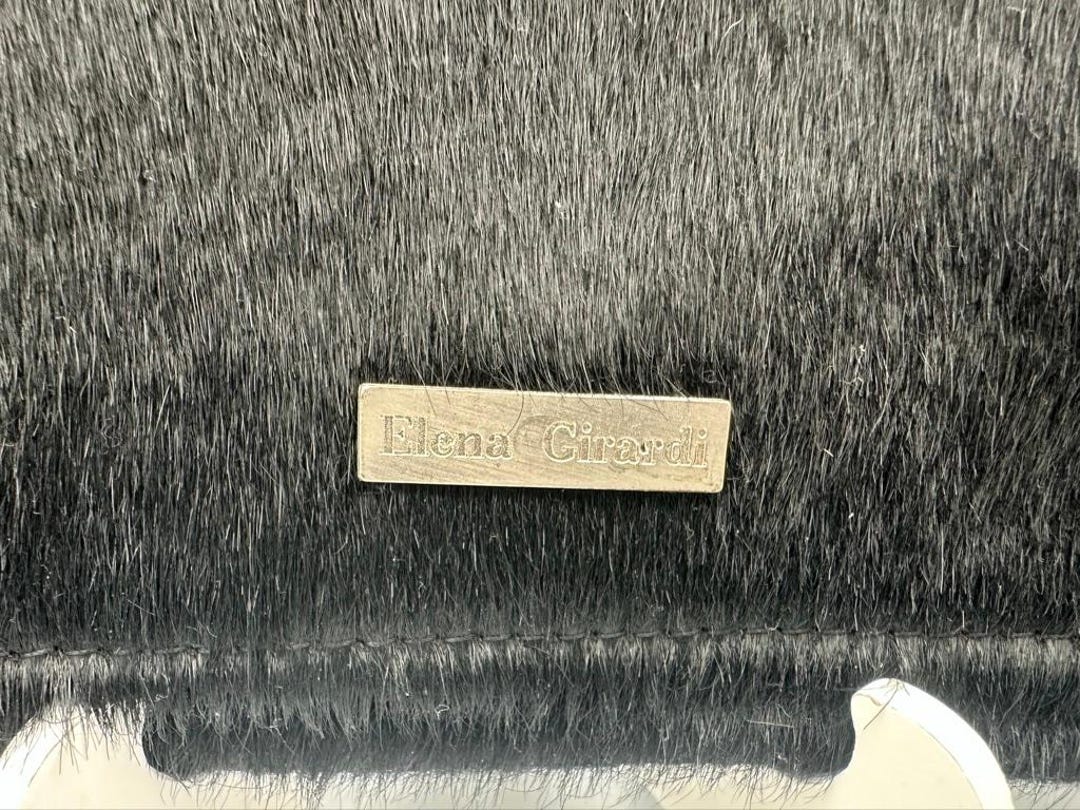 Vintage Elena Girardi | Handmade in Italy | Black Calf Hair 