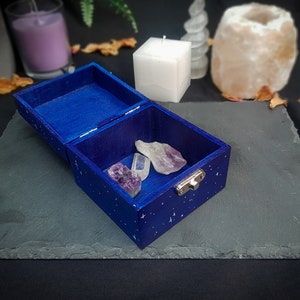 Triple Moon Crystal Storage Box Set | Hand Painted Wicca Witch, Space ...