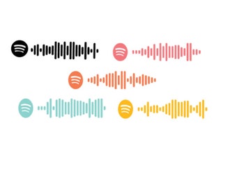 Aangepaste Spotify Vinyl Sticker Set van Twee