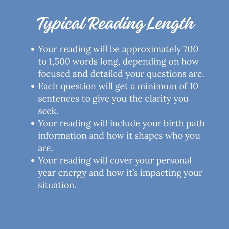 Typcial Reading Length