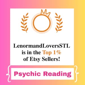 EXPERIENCED TOP SELLING PYSCHIC READER ON ETSY