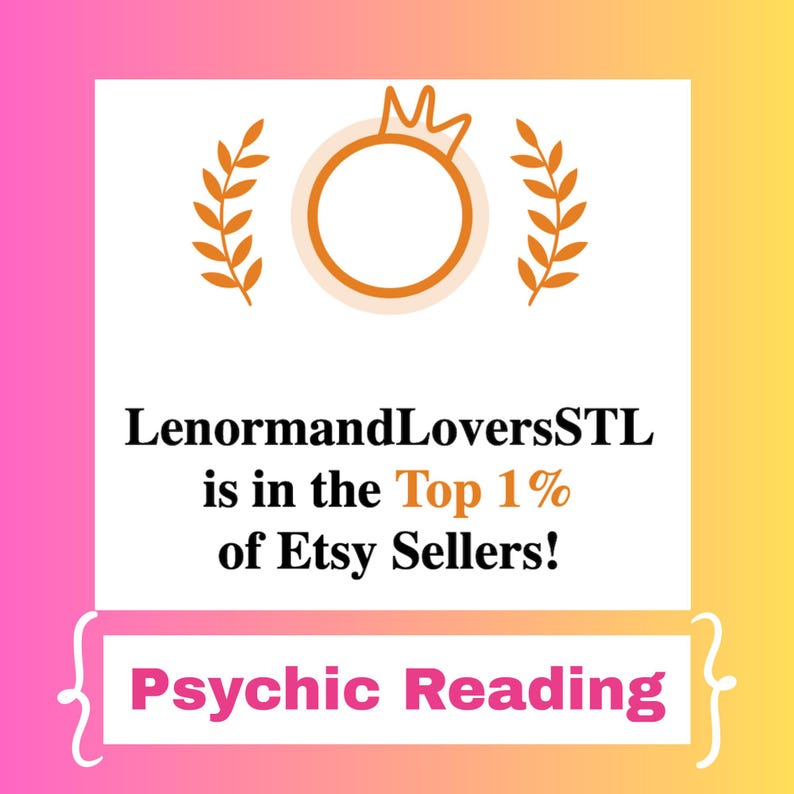 EXPERIENCED TOP SELLING PYSCHIC READER ON ETSY