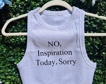 No inspo crop top