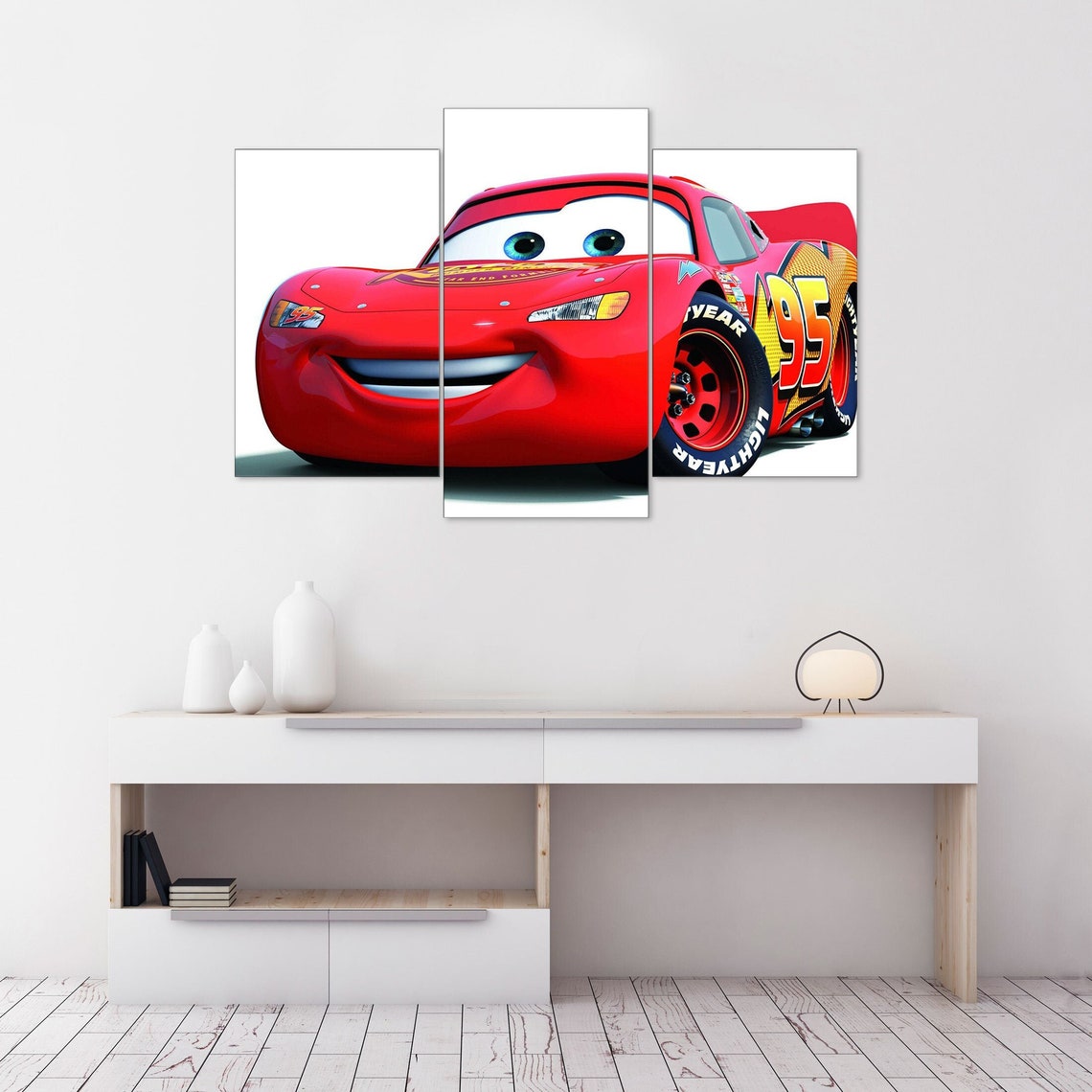 Autos Film Wandkunst Autos Leinwand Druck Cartoon Wand | Etsy