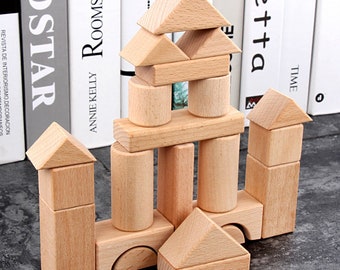 large wooden building blocks uk