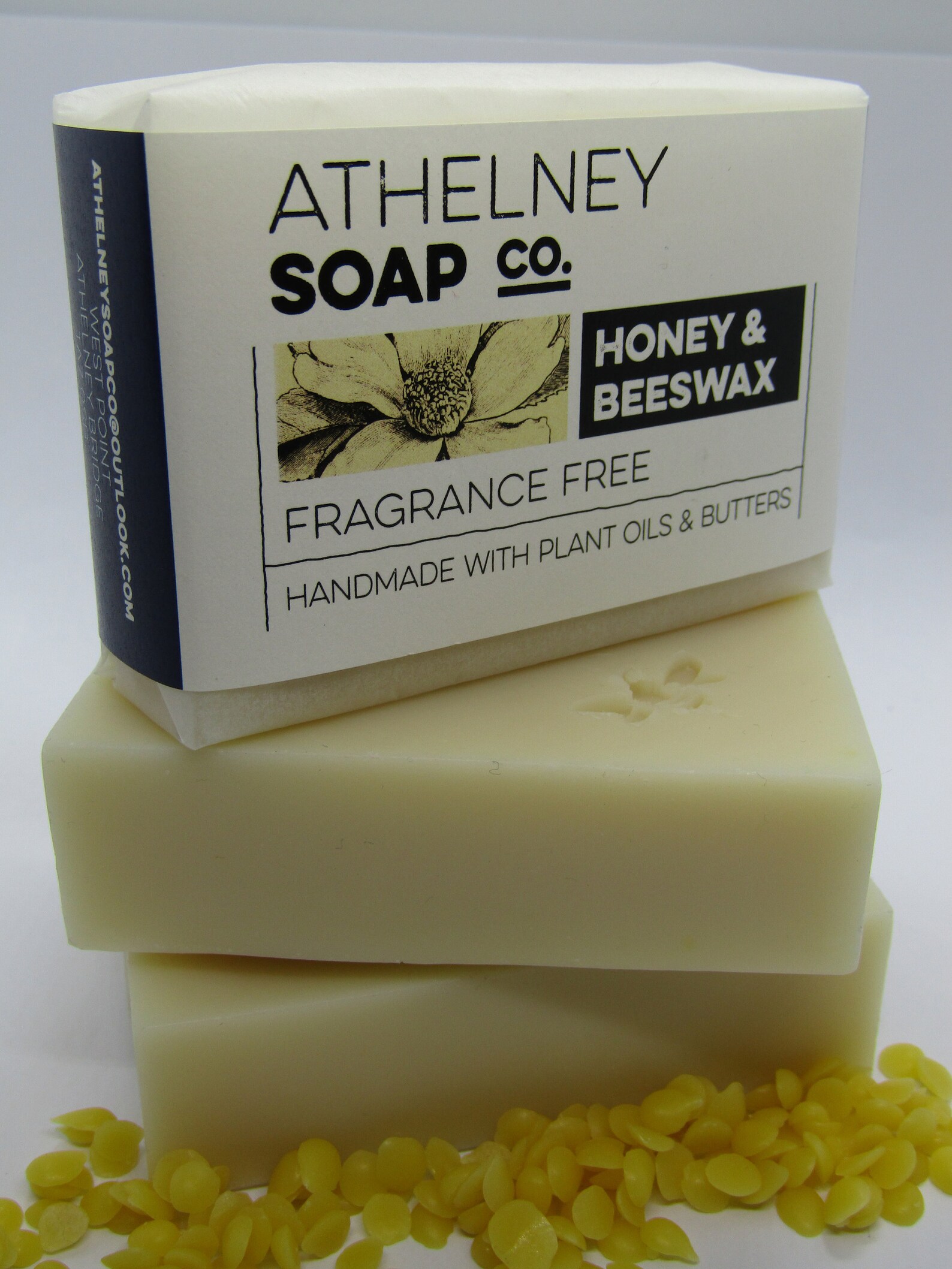 Honey and Beeswax natural soap fragrance free Etsy