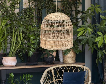 rattan hanging lamp, rattan lamp vintage, rattan pendant shade, rattan wicker light, rattan lamp pendant, rattan light fixture,