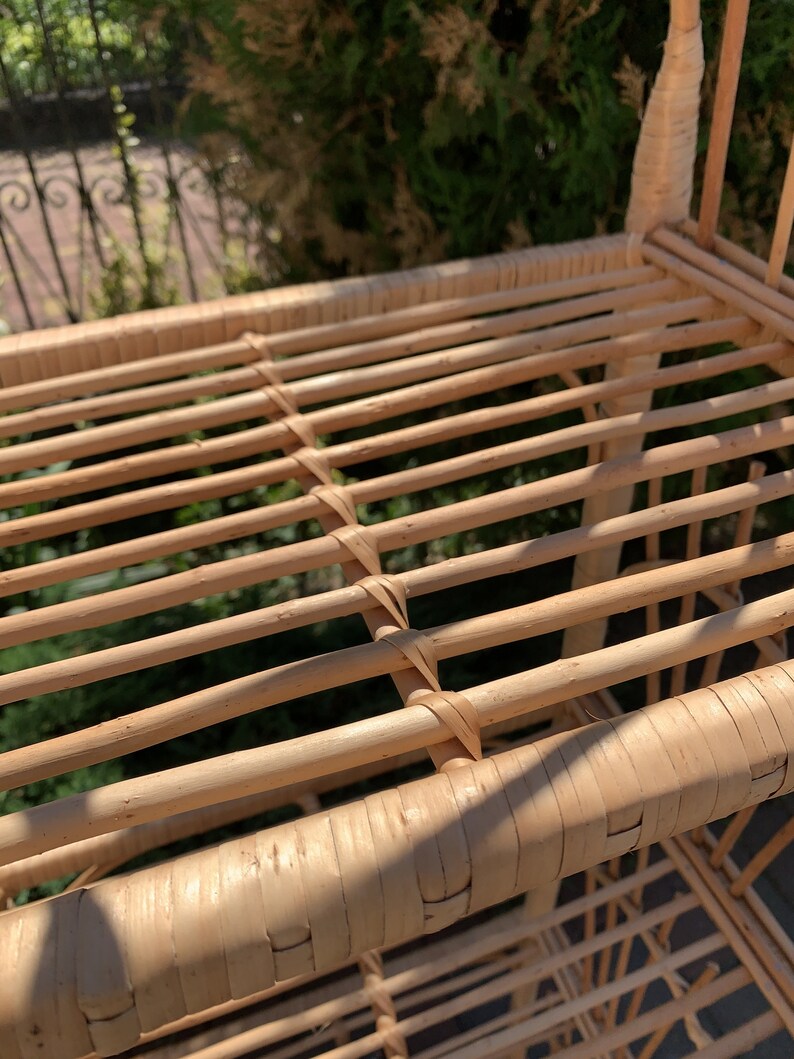 Arched Wicker Shelf Wicker Plant Shelf Shelving Unit Wicker Etsy