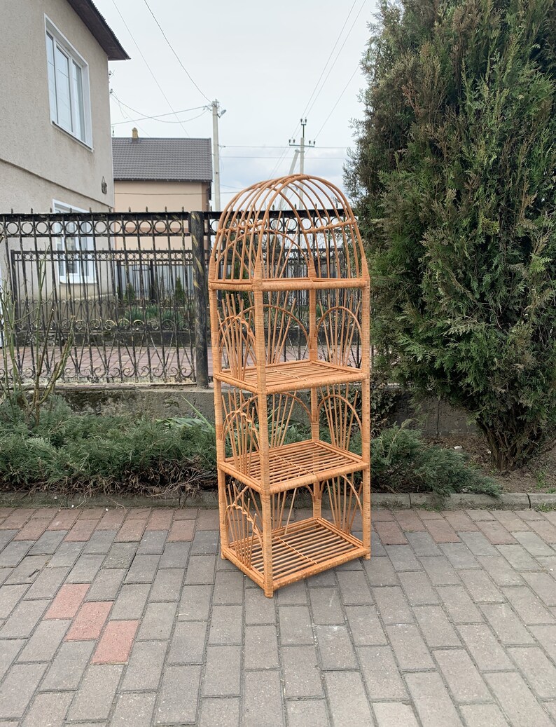 Arched Wicker Shelf Arched Rattan Shelf Boho Boho Etsy