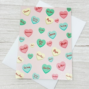 Desi Love Hearts card  | South-Asian | Punjabi | Desi | Indian | Anniversary card | Valentine&#39;s Day