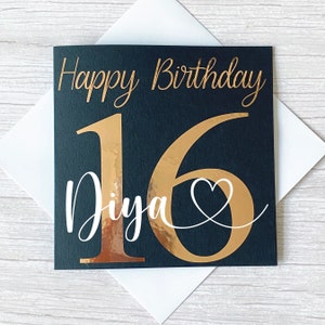 Carte d'anniversaire personnalisée | Tout âge possible