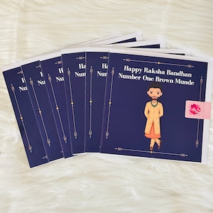Happy Raksha Bandhan Number One Brown Munde | Multipack | 6er Pack