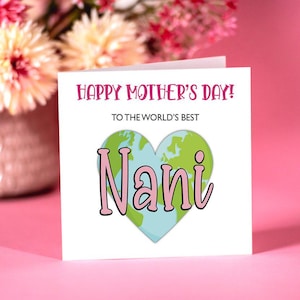 Carte La meilleure nani du monde