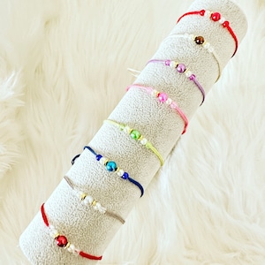 Perlen Handarbeit - Multipack - 4er Pack - 4er Pack - Rakri Rakhi Rakree Raksha Bandhan Faden Armband, Geschwister