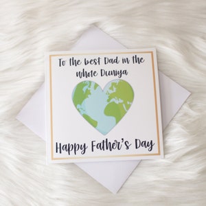 Au meilleur papa de toute la Duniya | Carte de fête des pères | Carte de fête des pères heureuse | Carte papa feuille d'or | Beau-père | Grand-père | Carte Desi