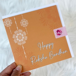 Glückliche Raksha Bandhan Karte | Einzelkarte | 4er Pack | 5er Pack | 6er Pack | Mehrfachpack