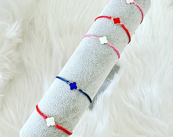 Handmade Cotton Clover Rakhri  - Rakri Rakhi Rakree Rakhree Raksha Bandhan Thread Bracelet, Siblings