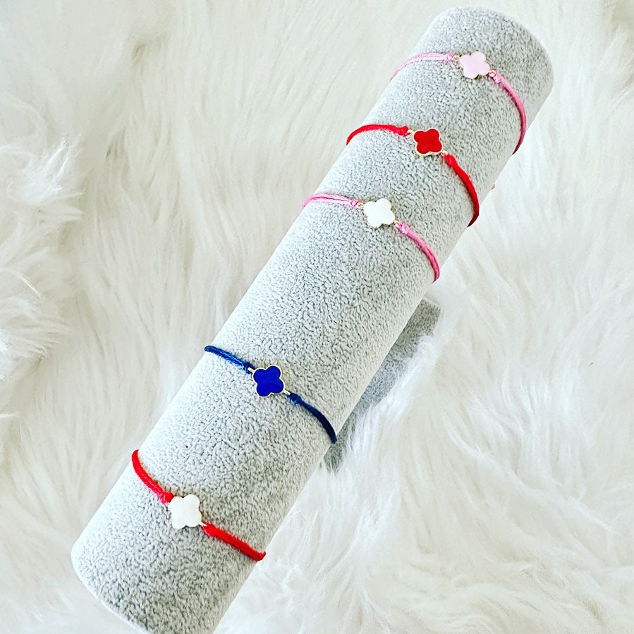 Handmade Cotton Clover Rakhri  - Rakri Rakhi Rakree Rakhree Raksha Bandhan Thread Bracelet, Siblings