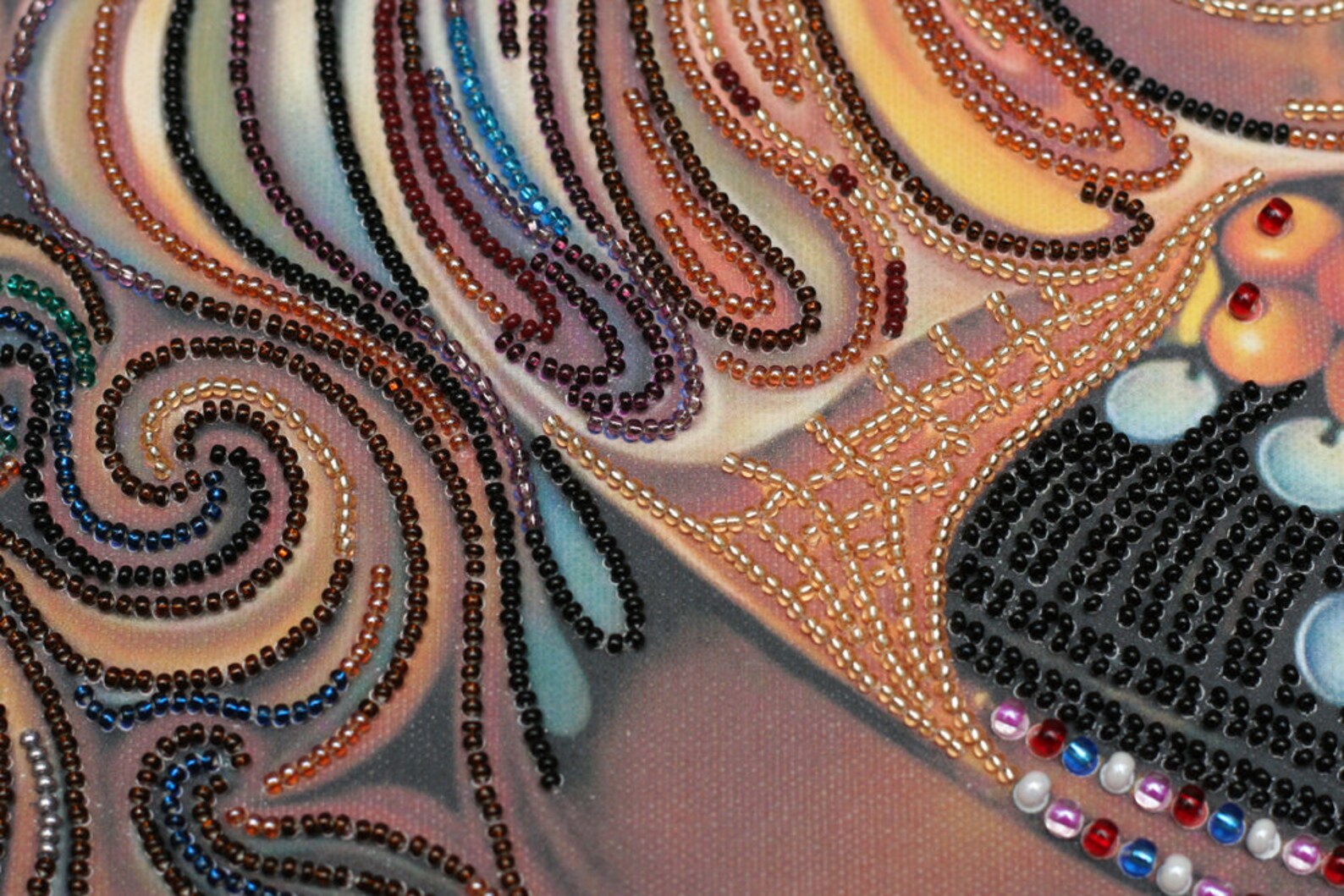 Large DIY Bead Embroidery Craft Kit People Pattern African Etsy