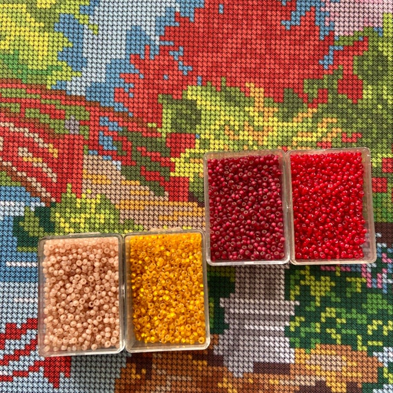 Japanese Garden DIY Bead Embroidery Kit – Full Coverage Landscape
