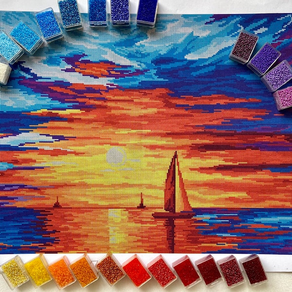 Full Coverage Cross Stitch Pattern Etsy