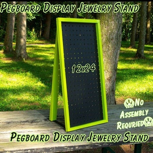 Pegboard Jewerly Display Stand 12 x 24"  | Paparazzi Display | Pin Display | Earring Holder | Vendor Display | Pop Up Display