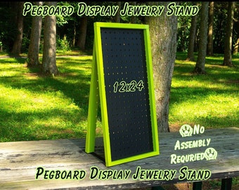 Pegboard Jewerly Display Stand 12 x 24"  | Paparazzi Display | Pin Display | Earring Holder | Vendor Display | Pop Up Display