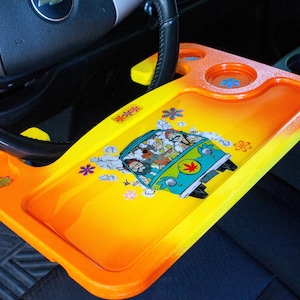 Steering Wheel Eating Tray, Car Ashtray, Stash Jar Spice Crusher | The Perfect Car Gadget