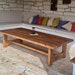 Outdoor Rustic Coffee Table, Farmhouse Patio Table, Outdoor Wood Coffee Table, Large Coffee ...