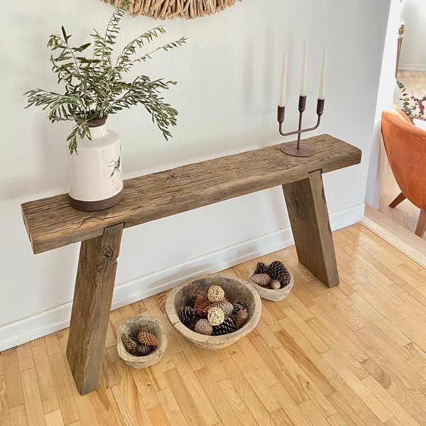Picture of Reclaimed Wood Bench - Etsy