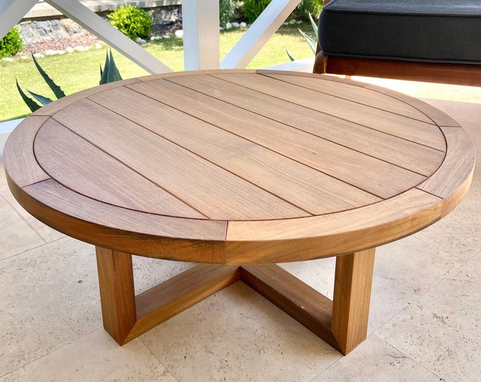 Teak Coffee Table Outdoor Furniture, Round Outdoor Coffee Table Teak