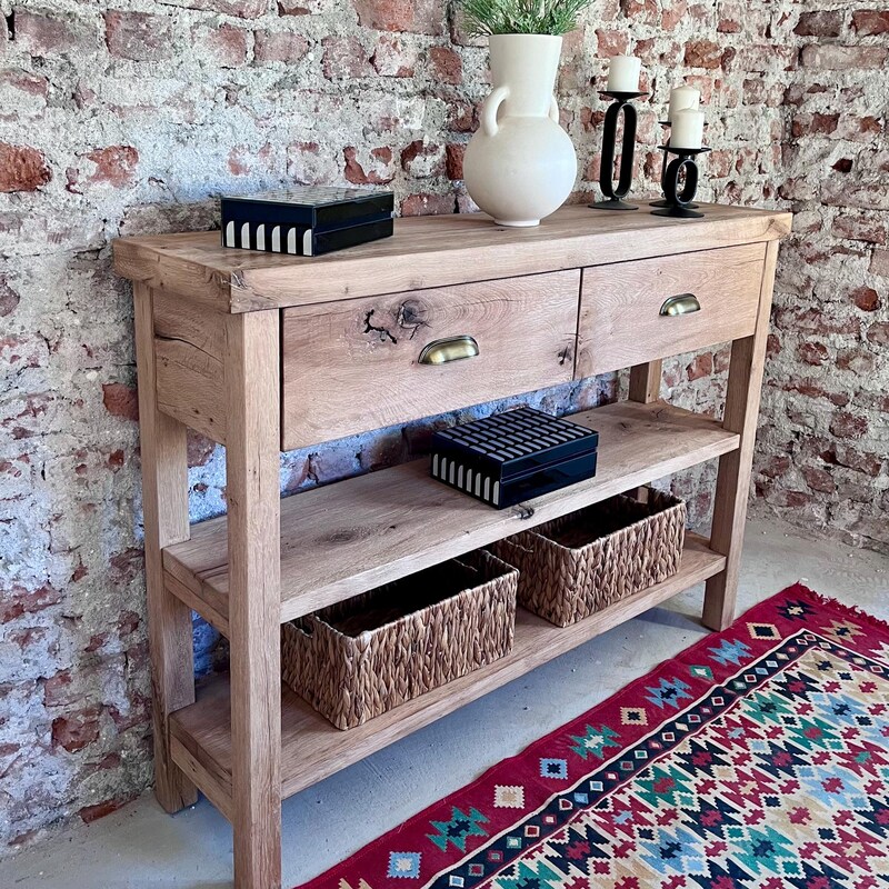 Rustic Console Table - Etsy