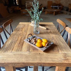 Small Dining Table Reclaimed Wood, Reclaimed Kitchen Table, Rustic