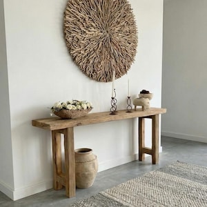 Consolle da ingresso in legno di recupero – Mobili rustici artigianali di grandi dimensioni